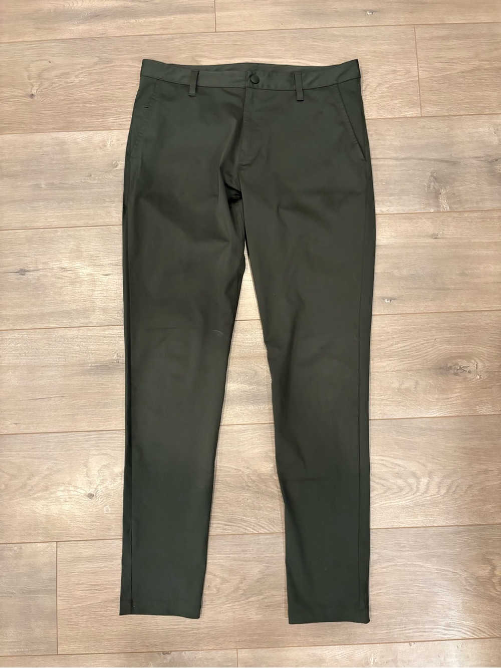 Rhone Commuter Pants Men’s 32x32 Performance Stretch 5 Pocket Slim Green